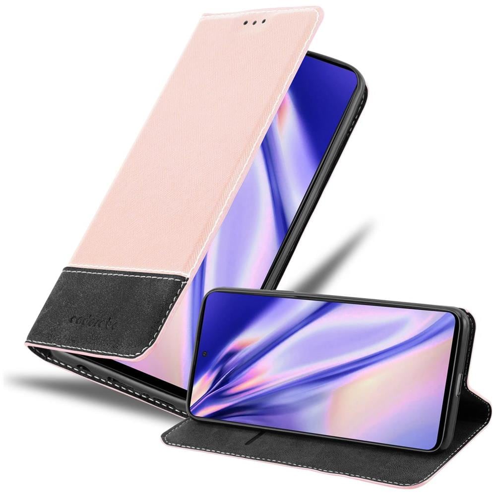 Custodia Compatibile Con Samsung Galaxy A51 4g / M40s In Oro Rosato Nero - Coperchio Protettiva Con Chiusura Magnetica, Funzione Stand E Tasca Per Le Carte - Foto 1