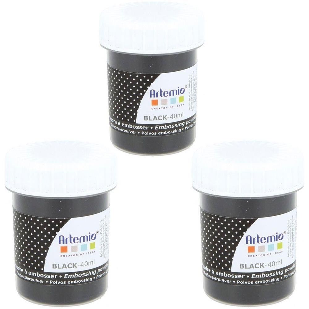 Polvere Per Goffratura 120 Ml - Nero - Foto 1