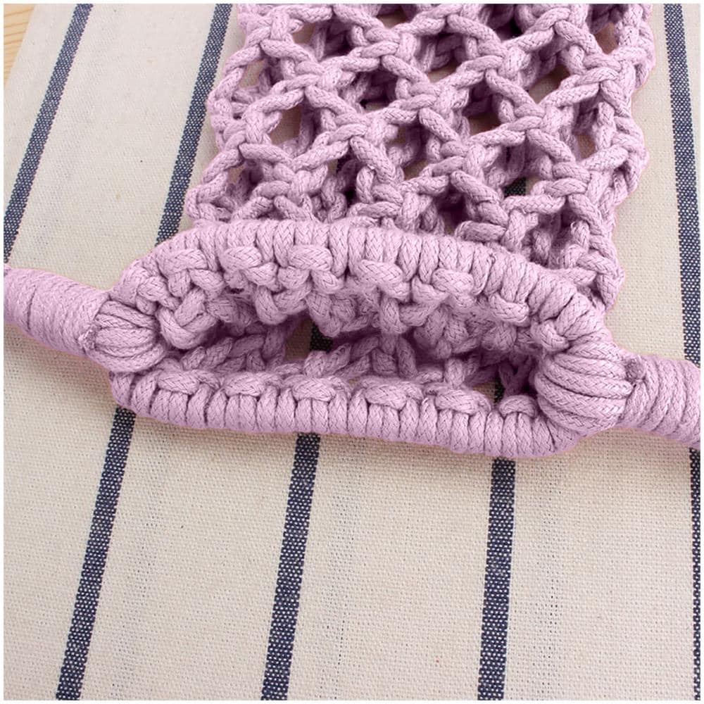 Borsetta Tracolla Per Smartphone Uncinetto Intrecciato Serie Tressbag Rosa Malva - Foto 2