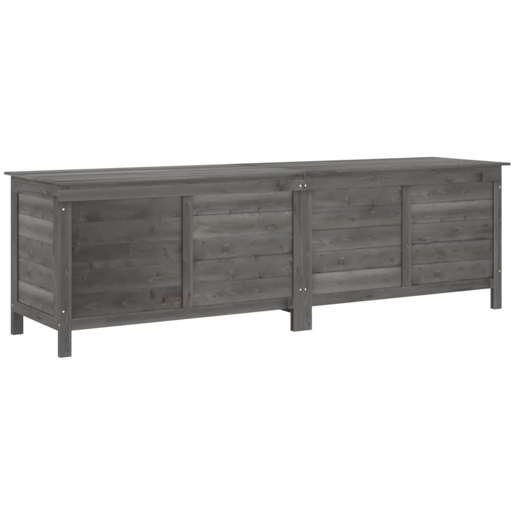 Contenitore Giardino Antracite 198,5x50x56,5 Cm Massello Abete - Foto 2