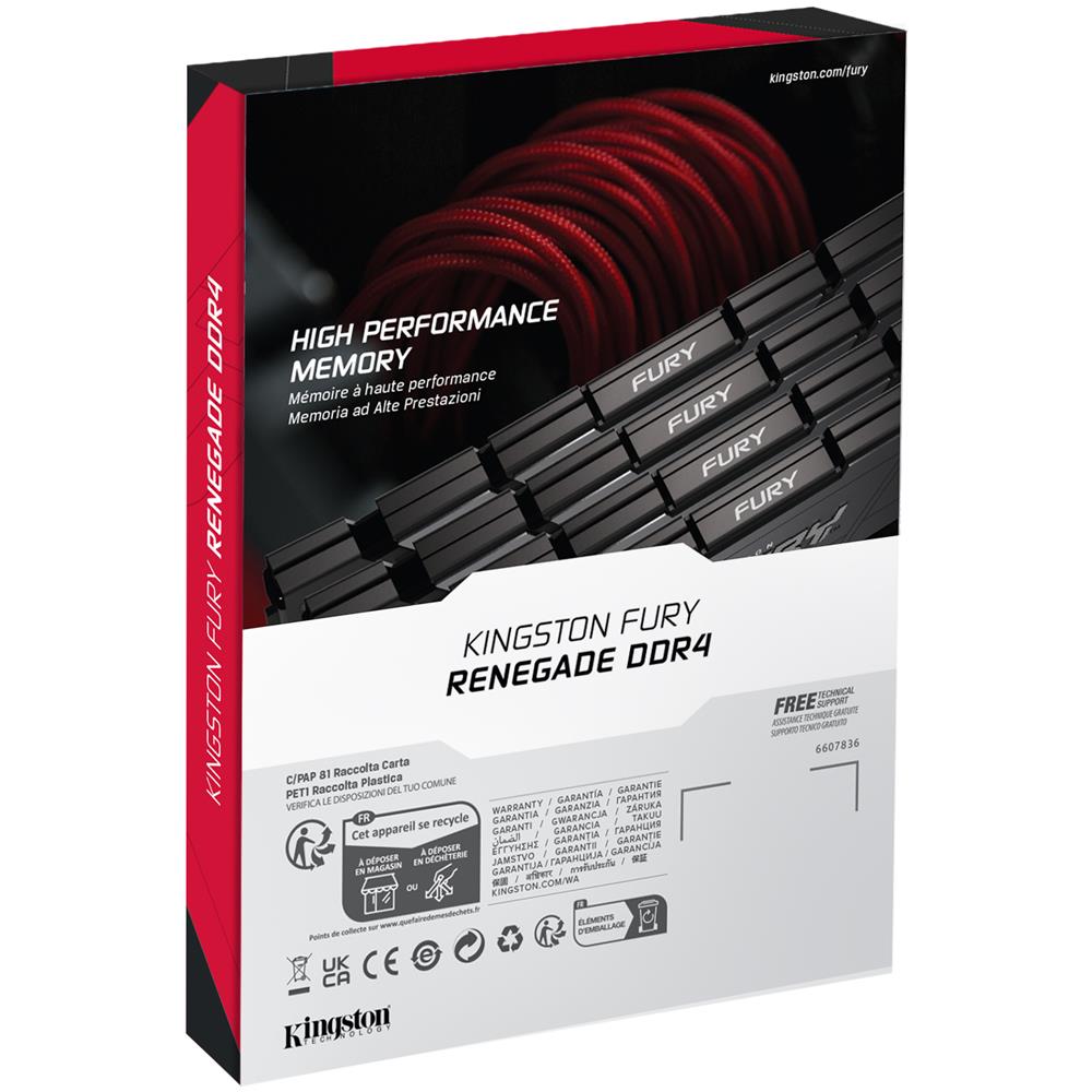 FURY 8GB 3600MT /s DDR4 CL16 DIMM Renegade Black - Foto 5
