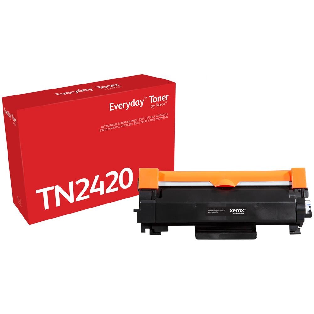 TONER COMPATIBILE - Everyday ™ di Xerox Mono con Brother TN2420, High capacity - Foto 1
