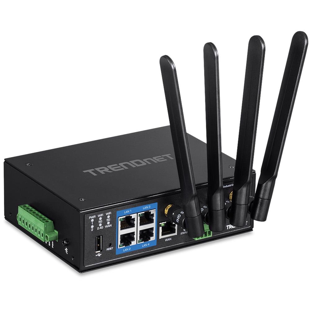 TI-W100 router wireless Gigabit Ethernet Dual-band (2.4 GHz / 5 GHz) Nero - Foto 2