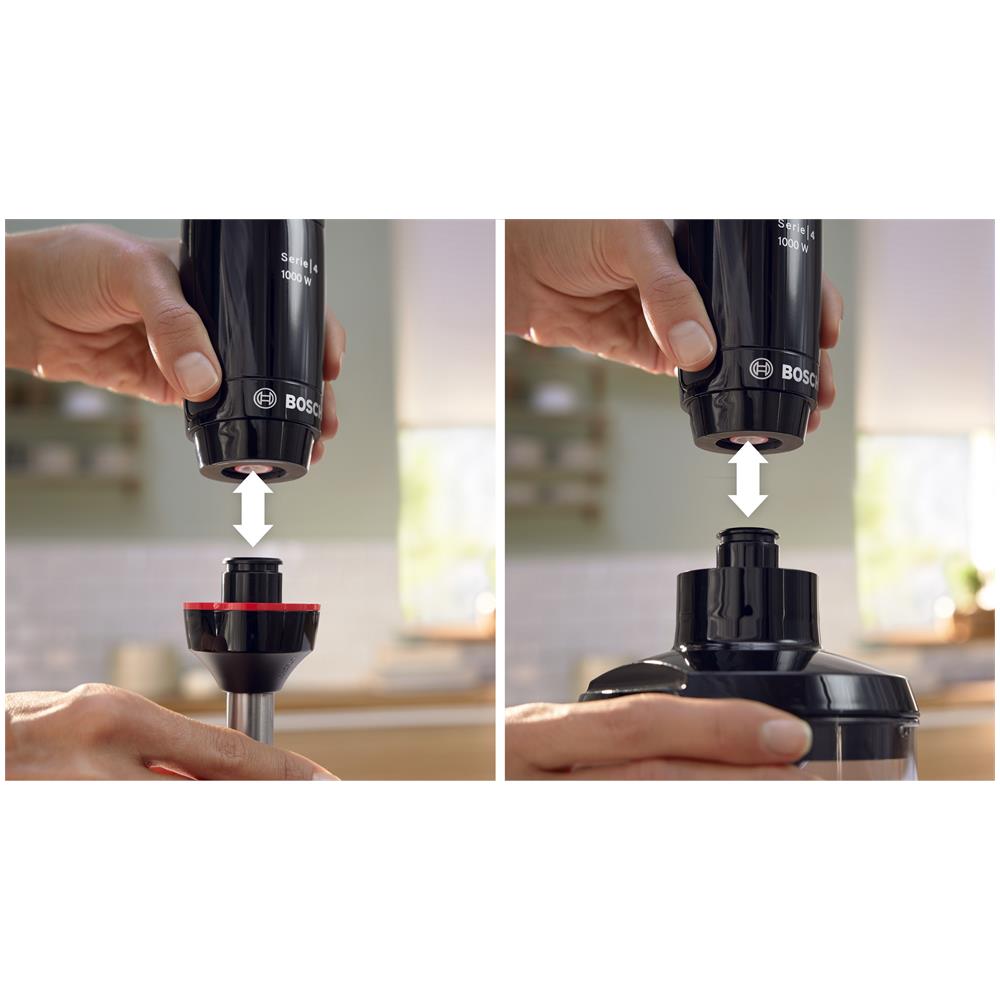 Frullatore ad immersione MSM4B621 Capacità 0.6 Litri Potenza 1000 Watt Colore Antracite, Trasparente - Foto 2