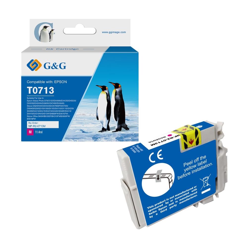 Cartuccia Inkjet T0713/T0893 Magenta Capacità 400 Pagine - Foto 1