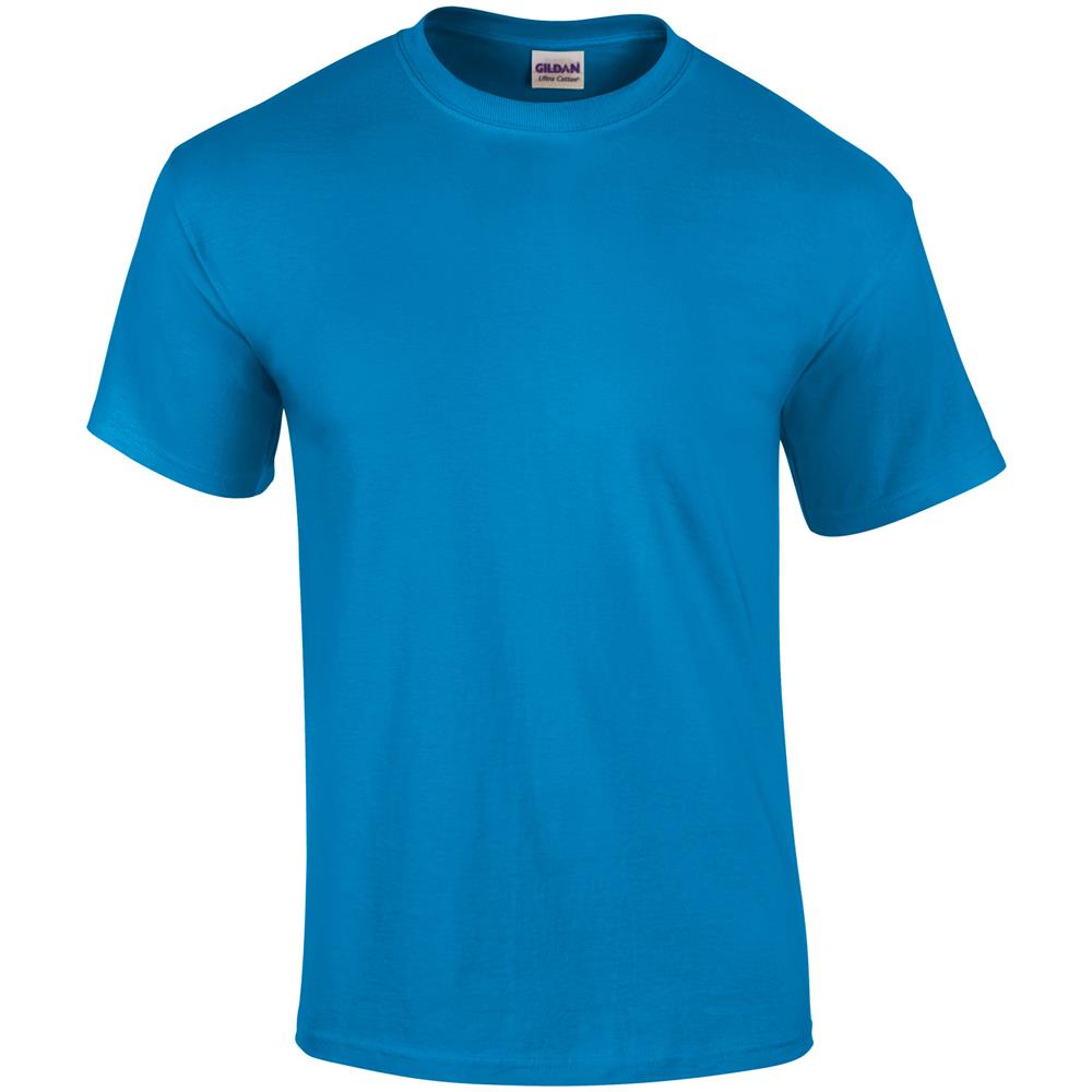 Ultra Cotton Maglietta 100% Cotone Uomo (l) (zaffiro)  - Foto 2