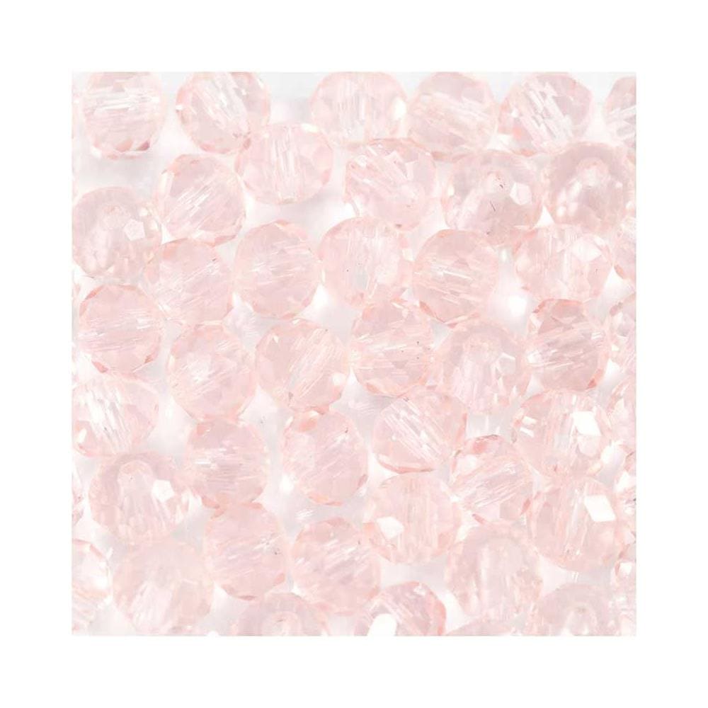Perle In Vetro, Diam: 4 Mm, Misura Buco 1 Mm, Rosato Chiaro, 45pz - Foto 4