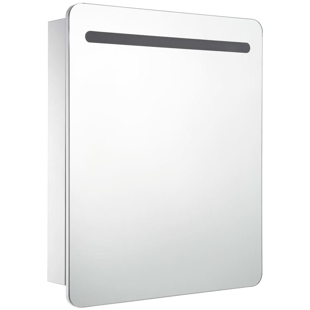 Armadietto Bagno con Specchio e LED 68x9x80 cm - Foto 2