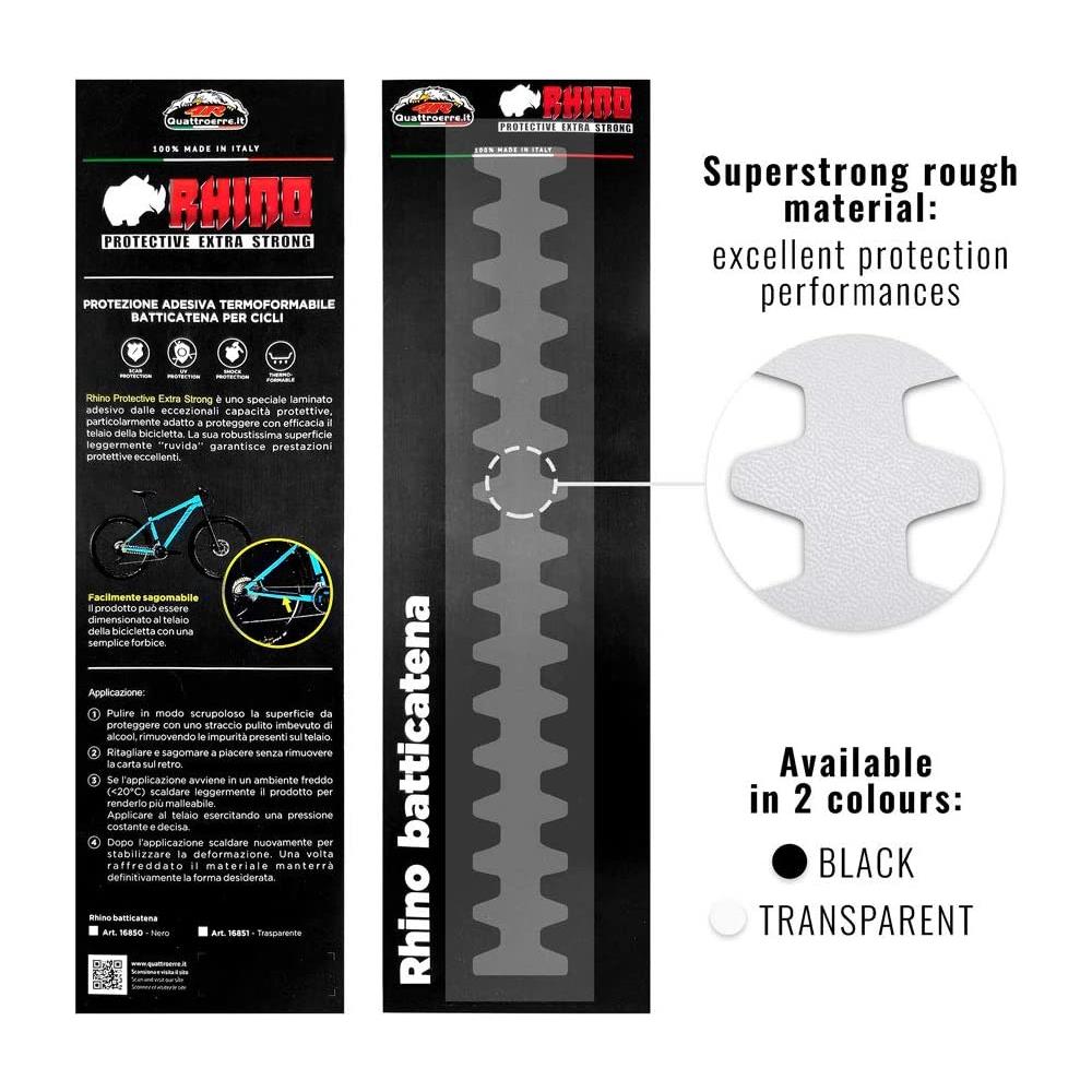 Protezione Batticatena Adesivo Rhino Per Telaio Bici, Trasparente, 30 X 3.5 Cm - Foto 2