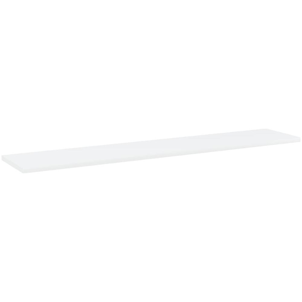 Ripiani per Libreria 4pz Bianchi 100x20x1,5cm Legno Multistrato - Foto 3