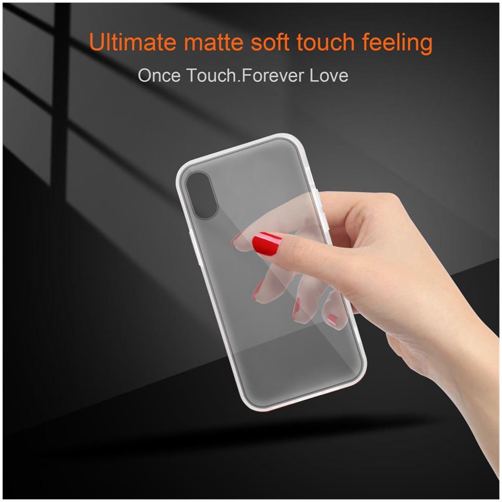 Cadorabo Custodia Compatibile Con Apple Iphone Xs Max In Transparente Opaco - Coperchio Protettivo Ibrido Con Interno In Silicone Tpu E Retro In Plastica Opaca - Foto 8
