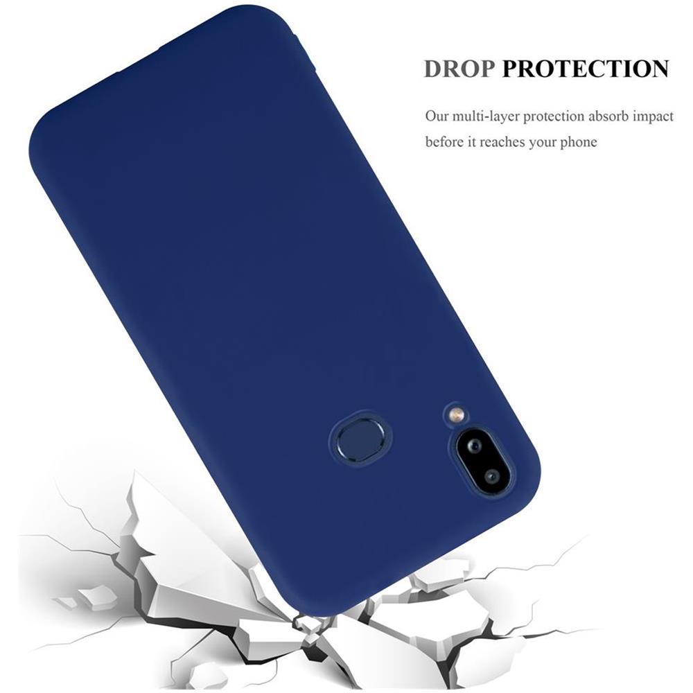 Custodia Compatibile Con Samsung Galaxy A10s In Candy Blu Scuro - Coperchio Protettivo In Silicone Tpu Flessibile - Foto 8