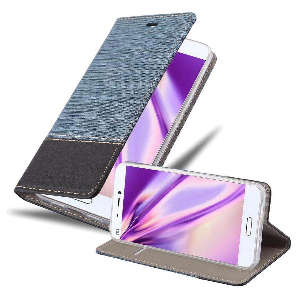 Custodia Compatibile Con Xiaomi Mi 5s In Blu Scuro Nero - Coperchio Protettiva Con Chiusura Magnetica, Funzione Stand E Tasca Per Le Carte - Foto 1