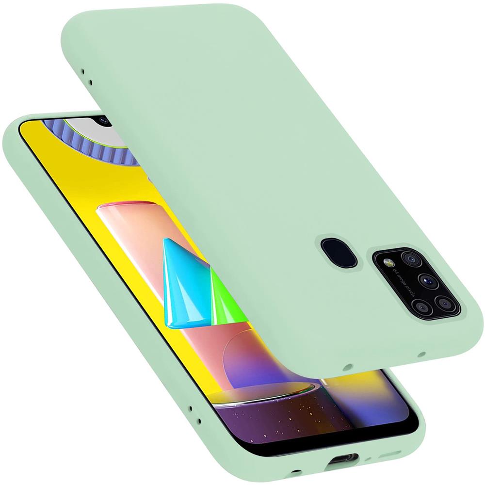 Custodia Compatibile Con Samsung Galaxy M31 In Liquid Verde Chiaro - Coperchio Protettivo In Silicone Tpu Flessibile - Foto 1