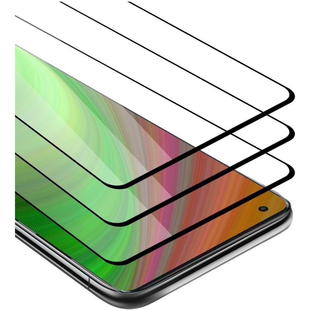 3x Pellicola Armatura A Schermo Intero Compatibile Con Oneplus Nord N10 5g In Trasparente Con Nero - 3x Vetro Temperato (tempered) Di Protezione Del Display In Durezza 9h Con 3d Touch - Foto 1