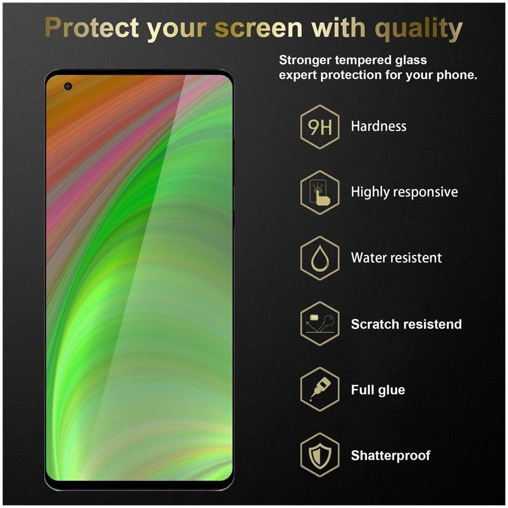 3x Pellicola Armatura A Schermo Intero Compatibile Con Oneplus Nord N10 5g In Trasparente Con Nero - 3x Vetro Temperato (tempered) Di Protezione Del Display In Durezza 9h Con 3d Touch - Foto 2