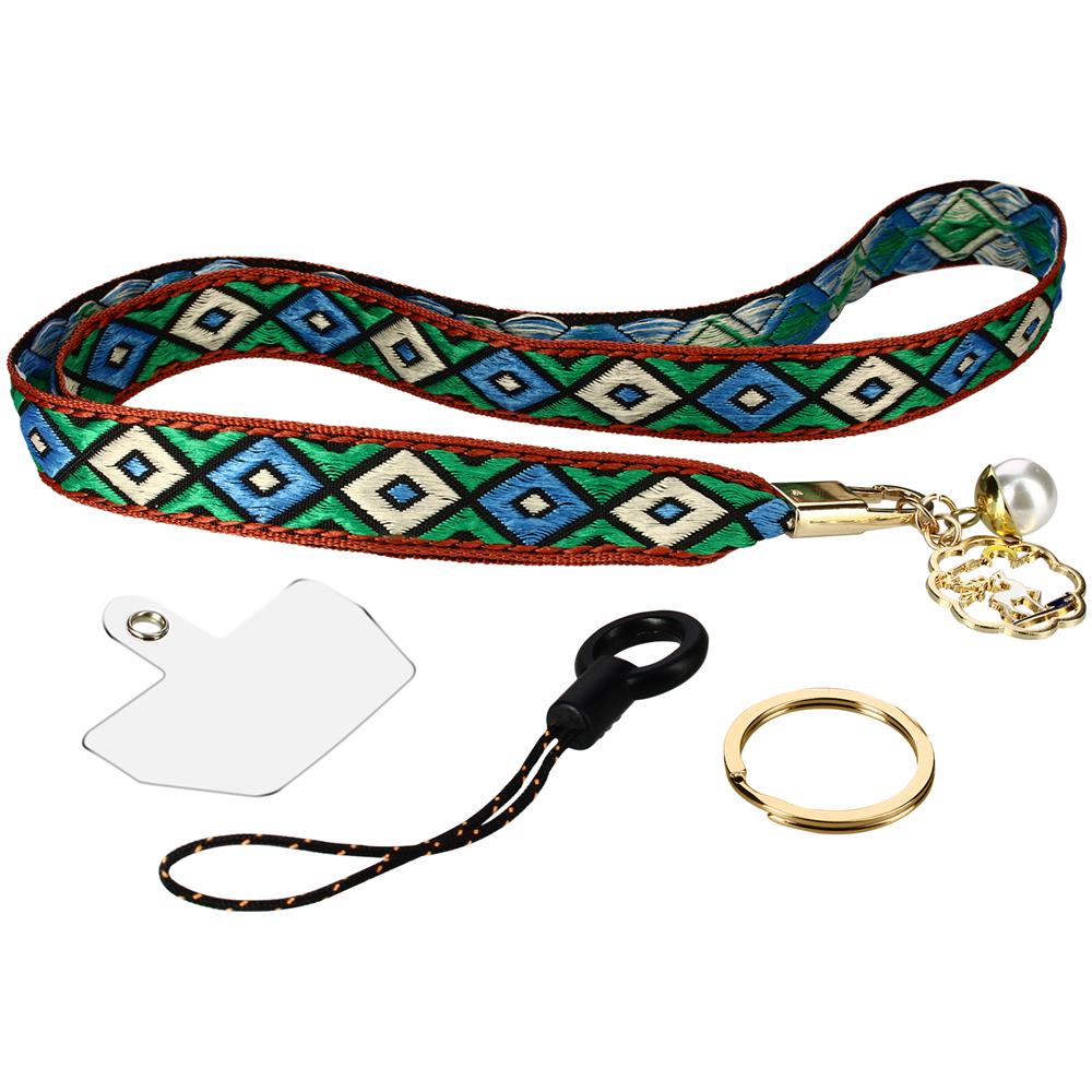 Collana Universale Per Smartphone, Nastro Di Cotone Colorato - Design Bogolan - Foto 2