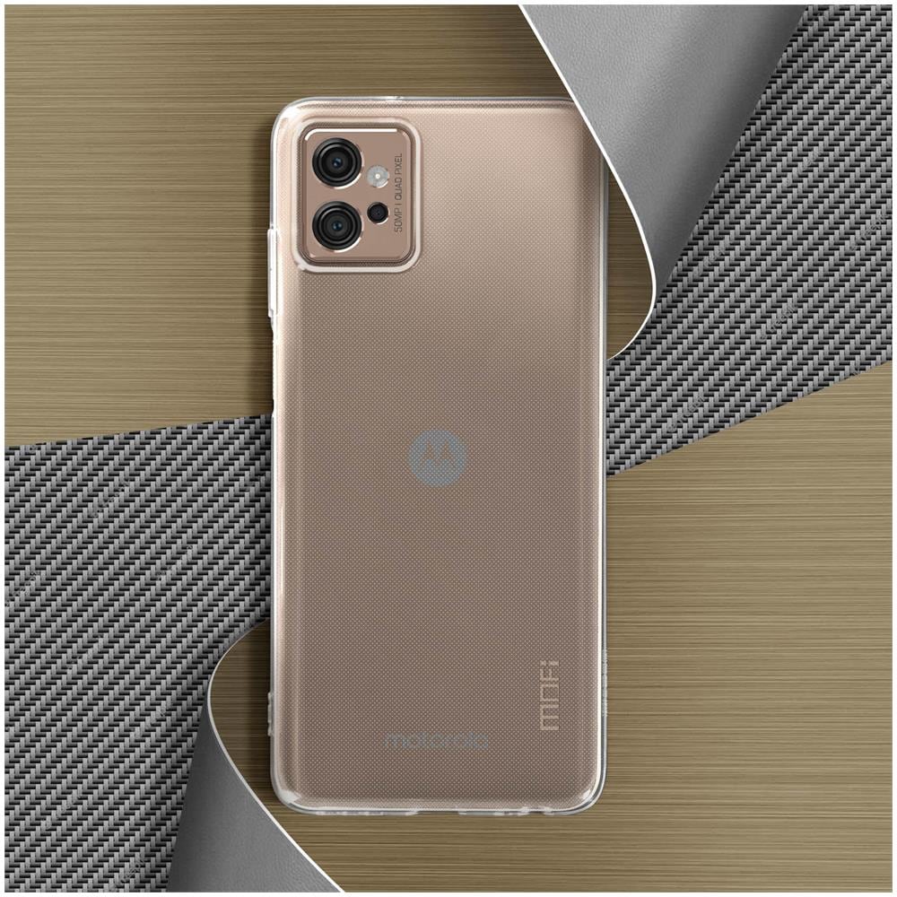 Cover Motorola Moto G32 Silicone Flessibile Ultra-sottile Ming Trasparente - Foto 5