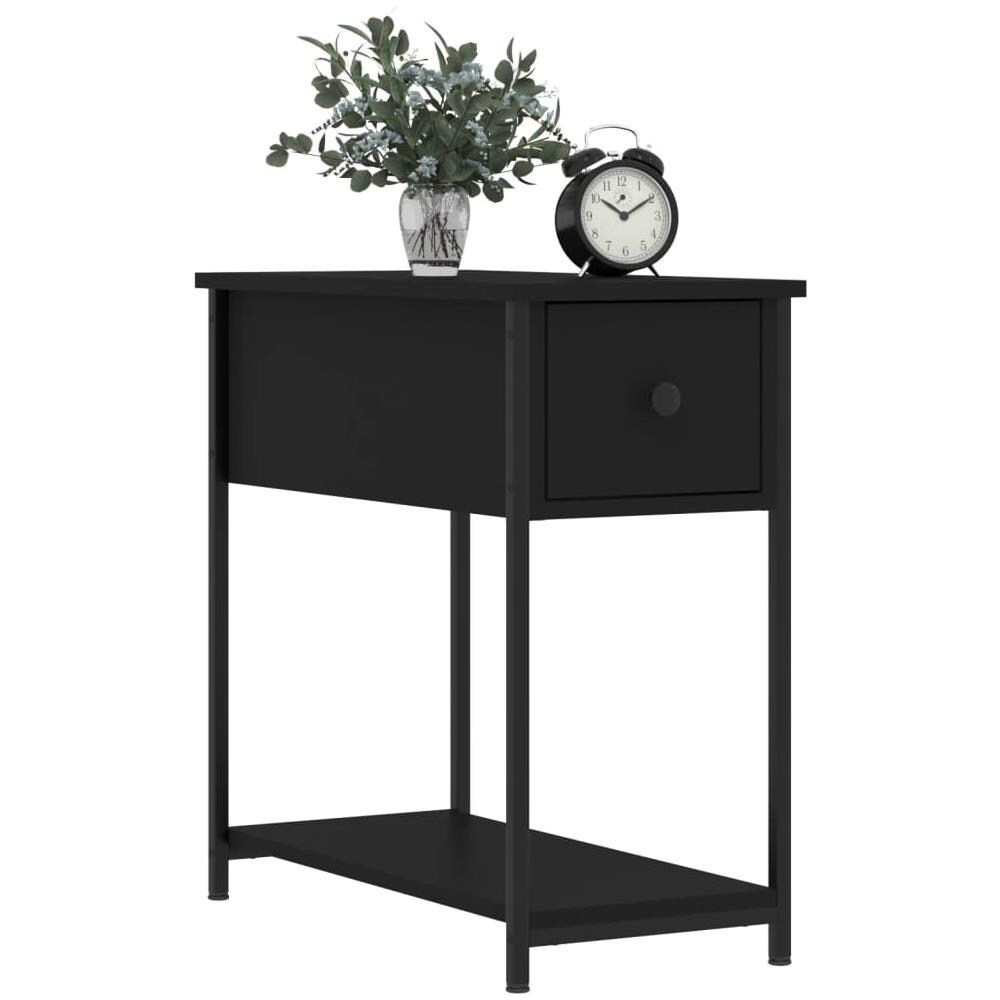 Comodini 2 Pz Neri 30x60x60 Cm In Legno Multistrato - Foto 3