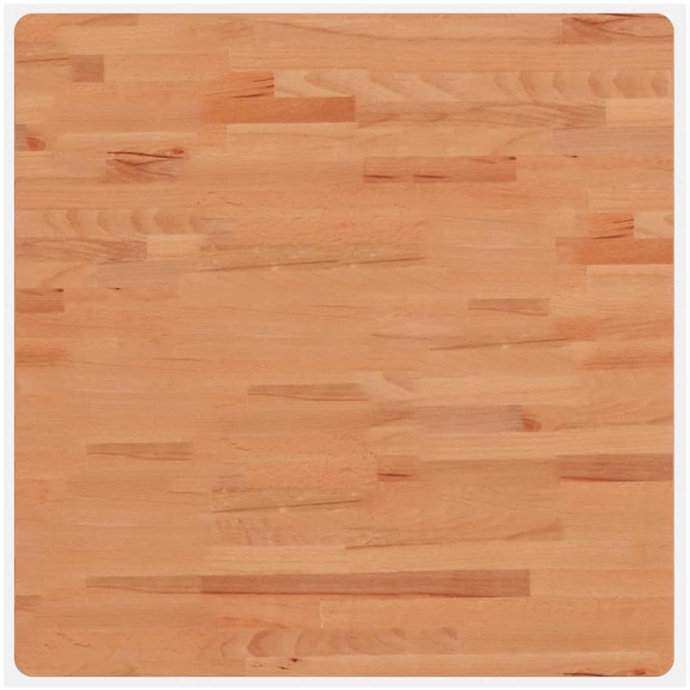 Piano Per Tavolo 70x70x2,5 Cm Quadrato Legno Massello Di Faggio - Foto 2