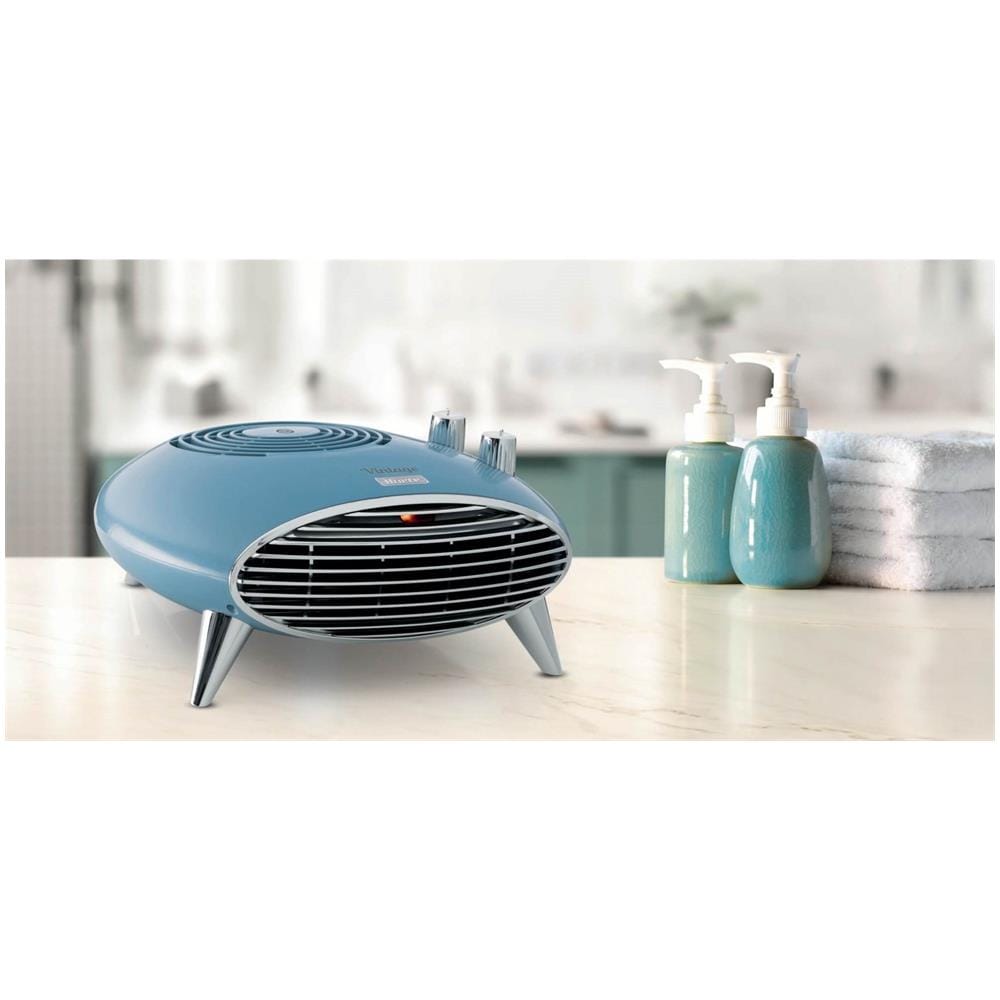 Termoventilatore da tavolo Vintage 8211, 2000 W Colore Blu Cromo - Foto 3