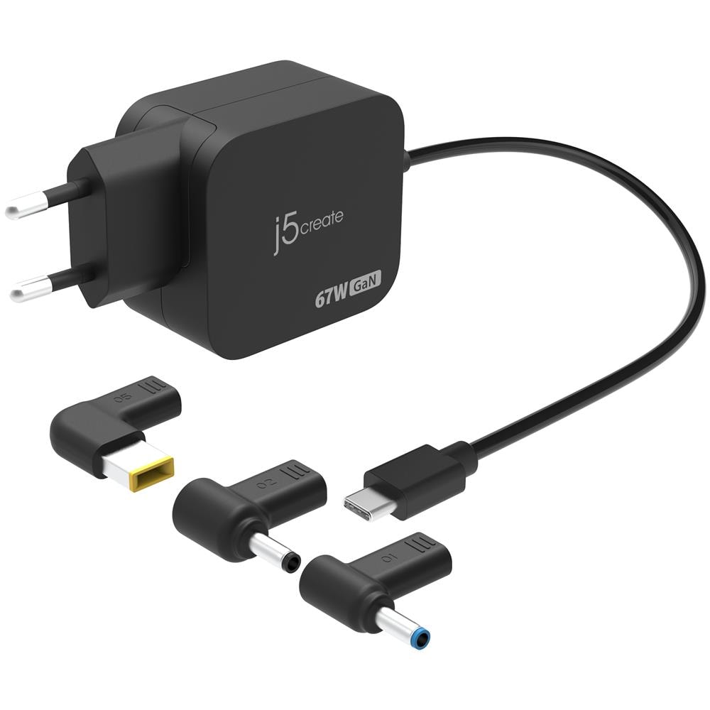 JUP1565DCE3A-EN Mini caricatore GaN PD USB-C® da 67 W con 3 tipi di connettore CC - UE - Foto 2