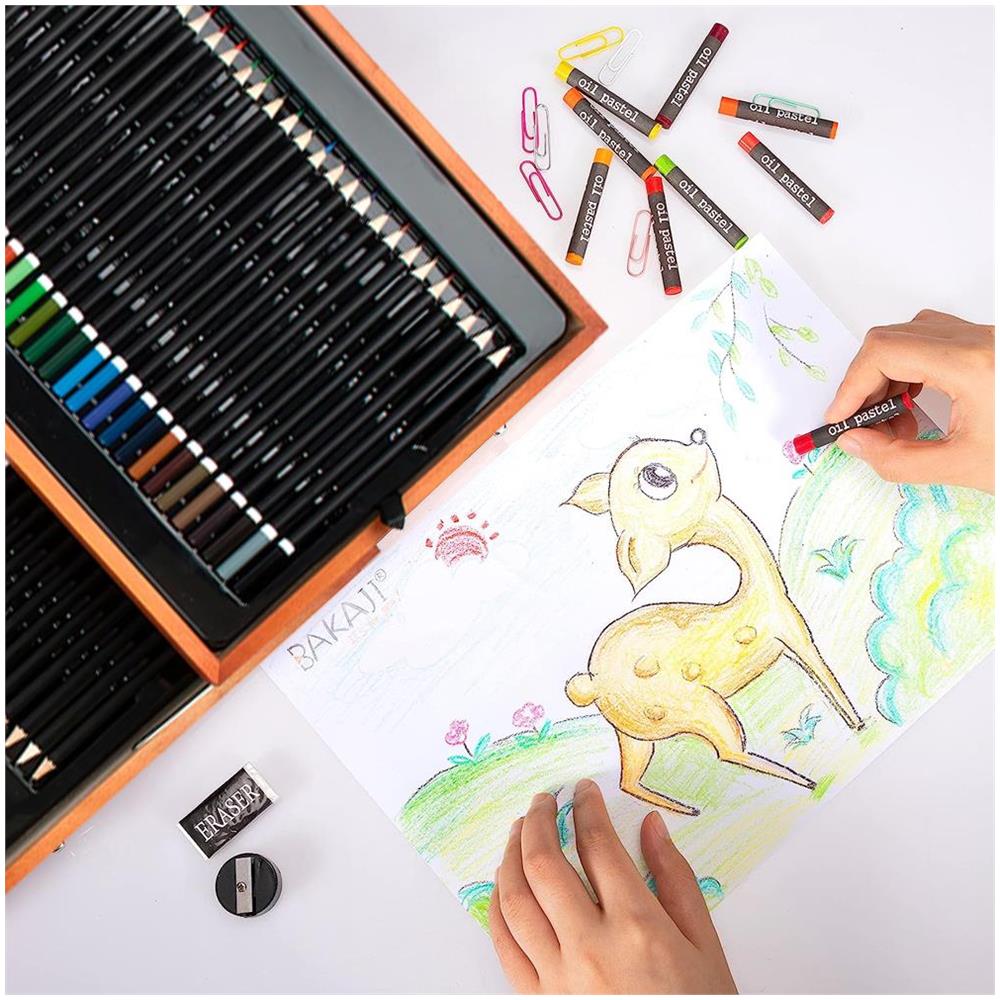 Valigetta Artista in Legno XXL con 185 Accessori Disegno Artistico Professionale - Foto 2