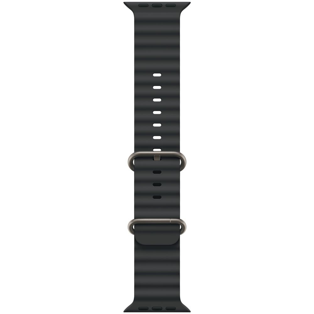 Cinturino Ocean nero (49 mm) - Titanio naturale - Foto 1