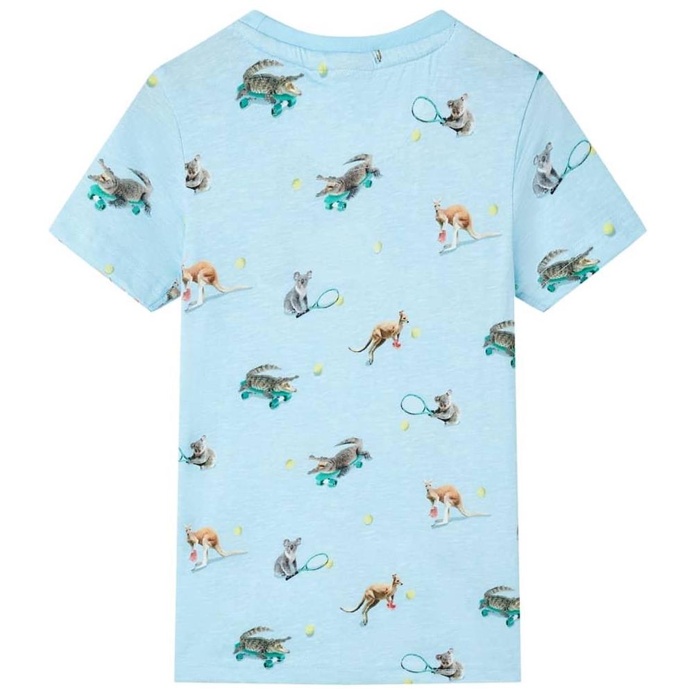 Maglietta da Bambino Azzurro Mélange 128 - Foto 2