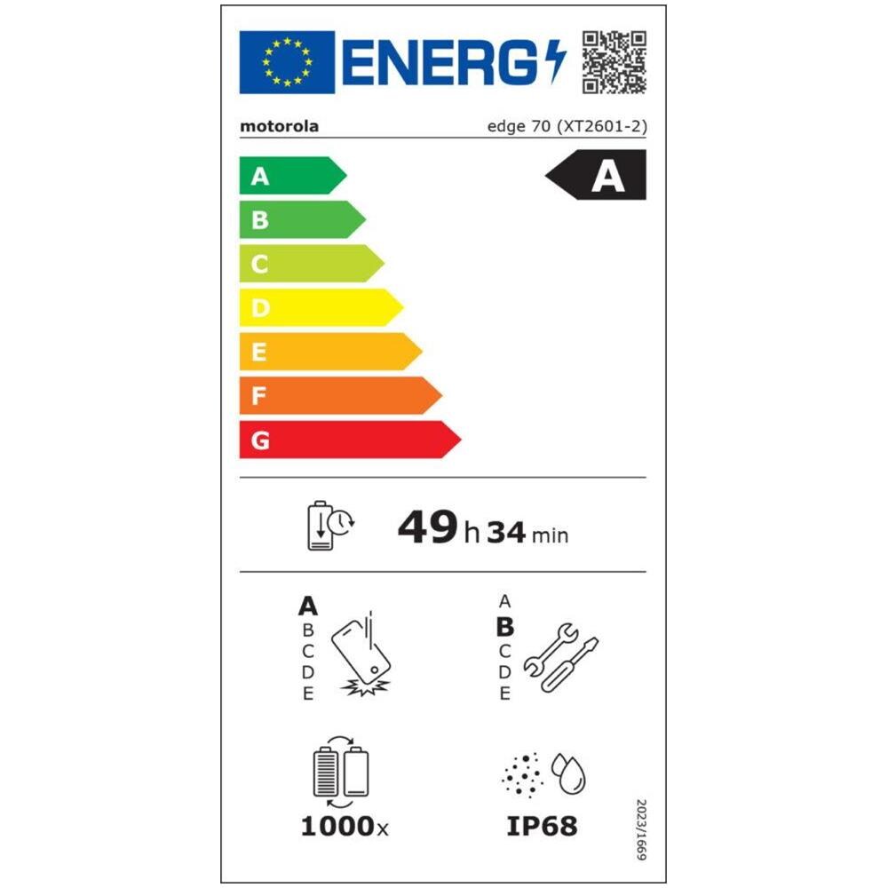 Moto Edge 70 5G 512GB 12GB Ram Display 6,67" pOLED Super HD Main Camera 50MP f / 2,0 Doppia SIM (1 nano SIM + eSIM) USB Type-C Android16 Snapdragon 7 Gen4 4800mAh Pantone Lily Pad - Foto 2