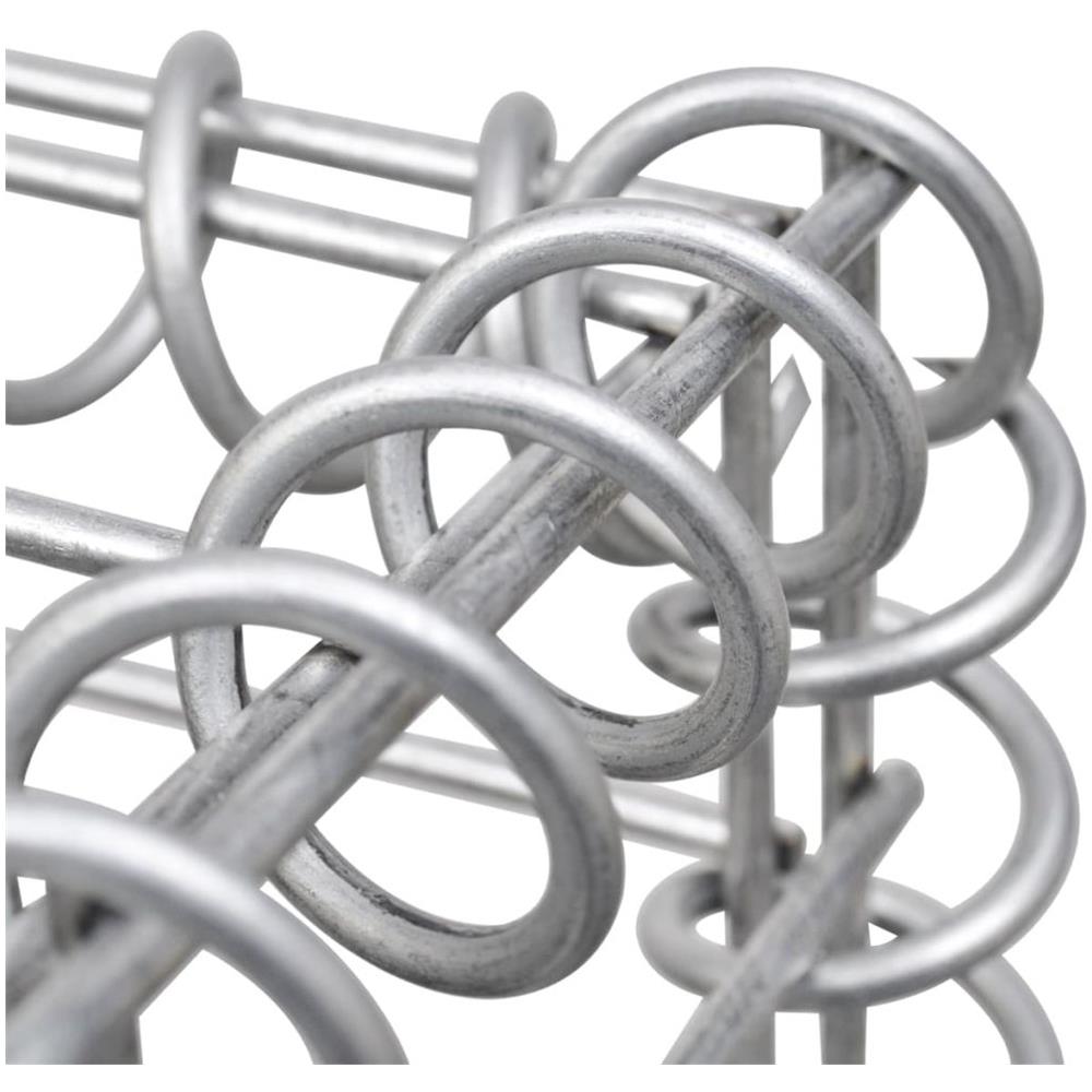 Gabbione in Rete / Fioriera / Orto Rialzato Acciaio 120x30x50 cm - Foto 5