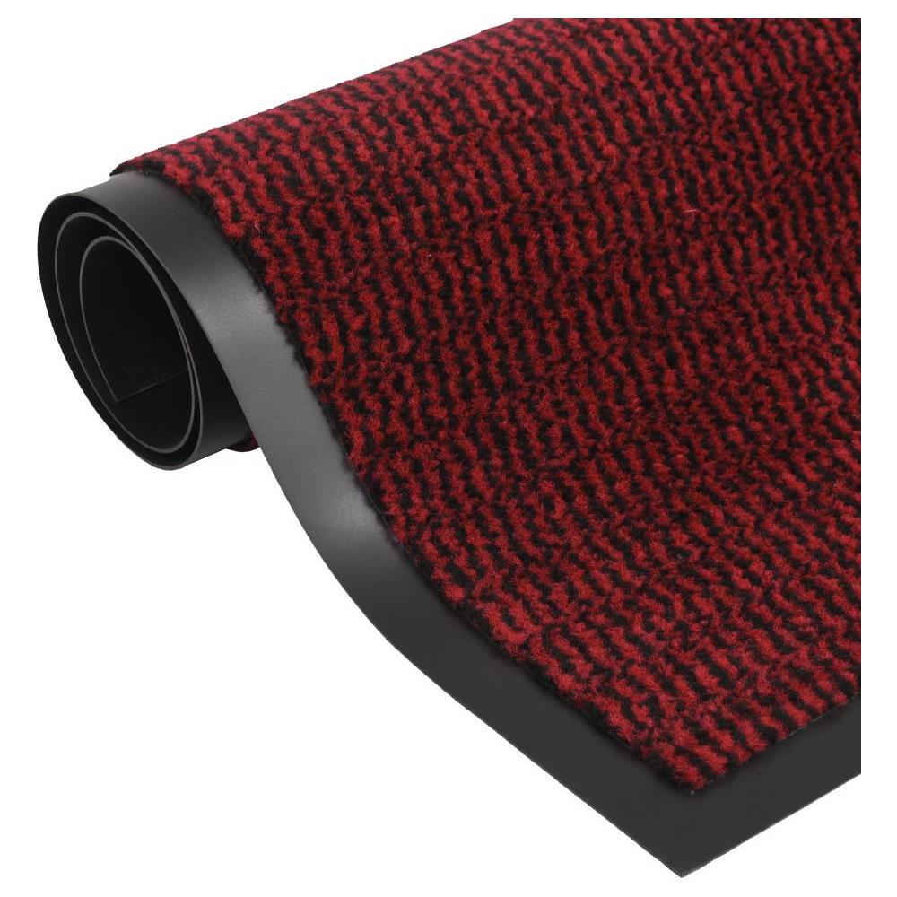 Tappeto Antipolvere Trapuntato Rettangolare 90x150cm Rosso - Foto 1