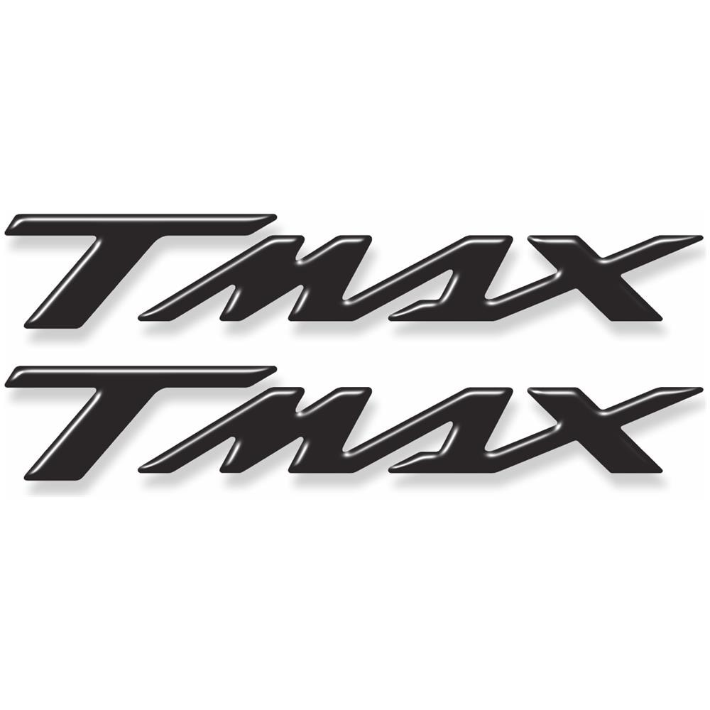 Adesivi Resin 3d Versione 04 Scritta Tmax Resinata 16x2.6 Cm - Nero - Foto 1