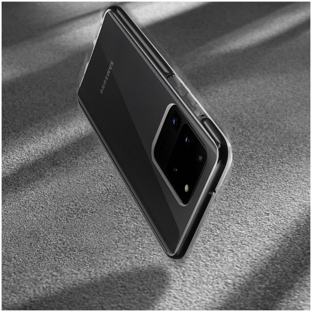 Cover Galaxy S20 Ultra Silicone Morbido Contorno Bumper Trasparente - Foto 2