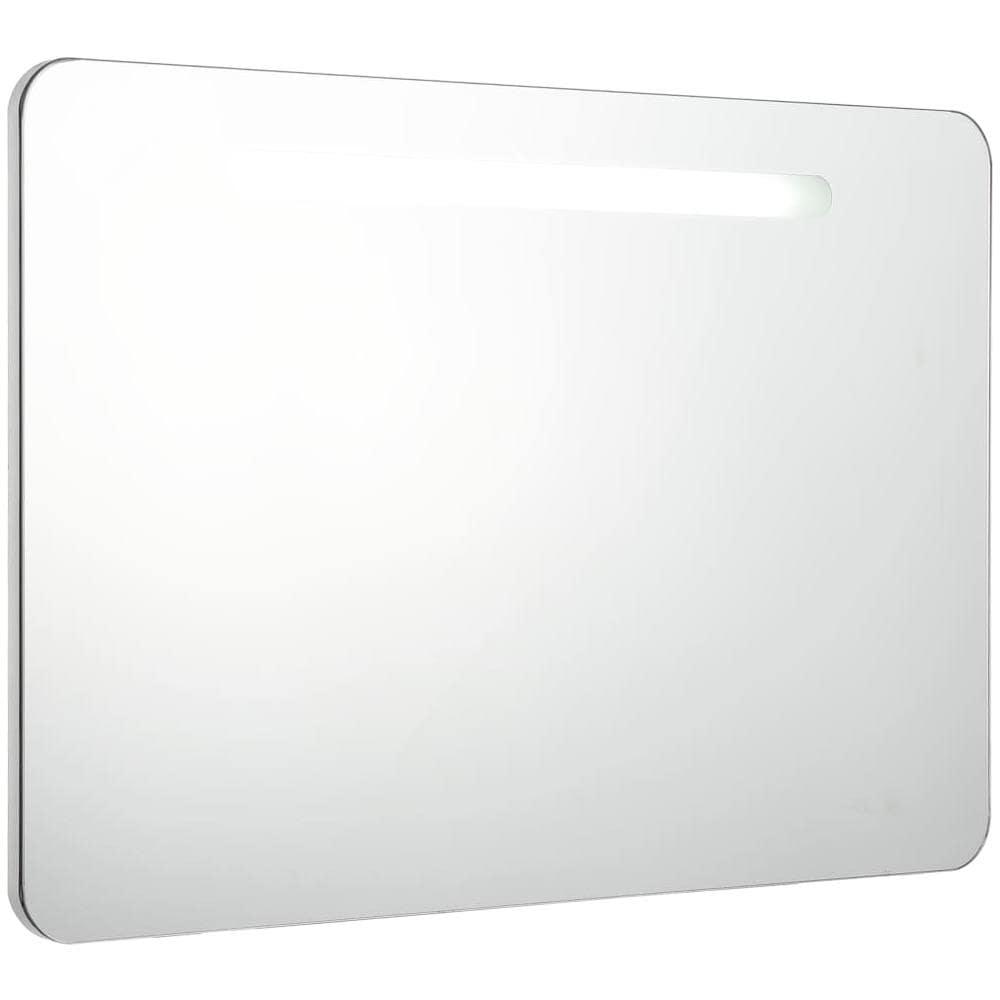 Armadietto Bagno con Specchio e LED 80x9,5x55 cm - Foto 1