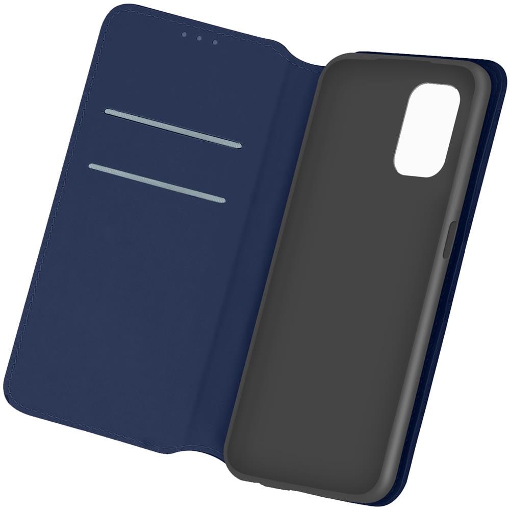 Custodia Xiaomi Redmi Note 10 Pro Portacarte Funzione Supporto Similpelle Blu - Foto 1