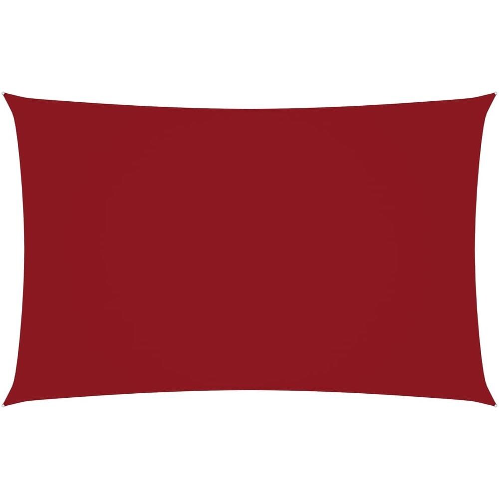 Parasole a Vela Oxford Rettangolare 4x7 m Rosso - Foto 1
