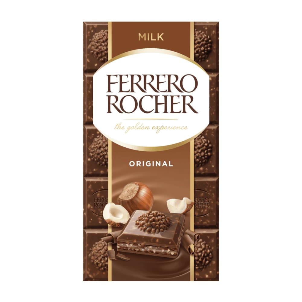 Rocher Nocciola Barrette Di Cioccolato Original 90g (pacchetto Di 8)  - Foto 2