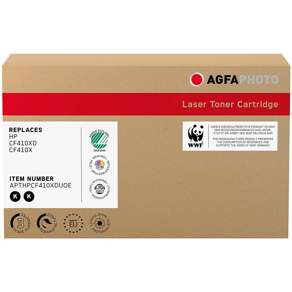 Apthpcf410xduoe Toner 2 X 6500 Pagine Cartone Nero - Foto 1