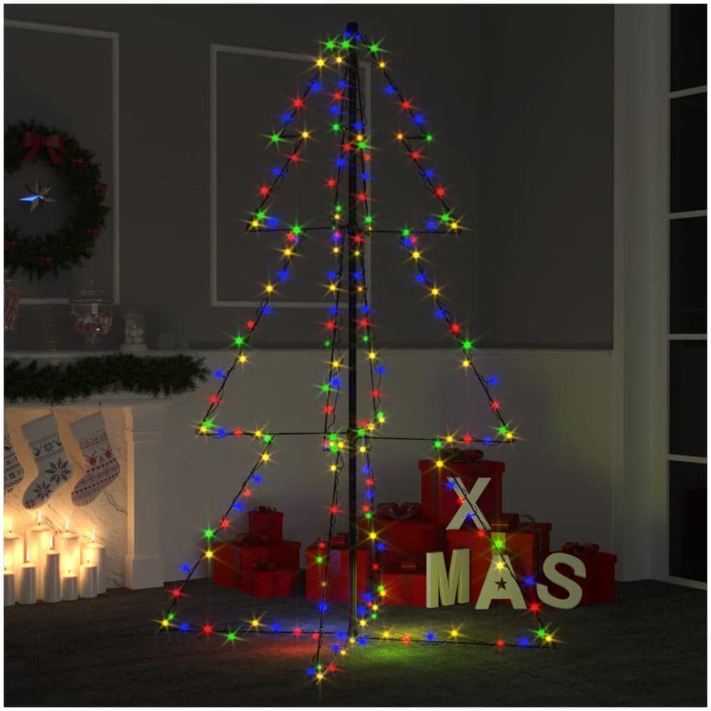 Albero di Natale a Cono 200 LED per Interni Esterni 98x150 cm - Foto 1