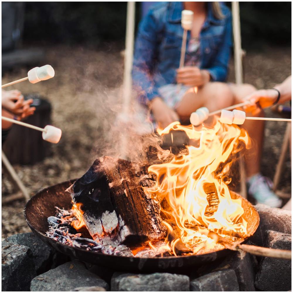 Ciotola Da Fuoco In Metallo 57cm Su Supporto Nero - Foto 2