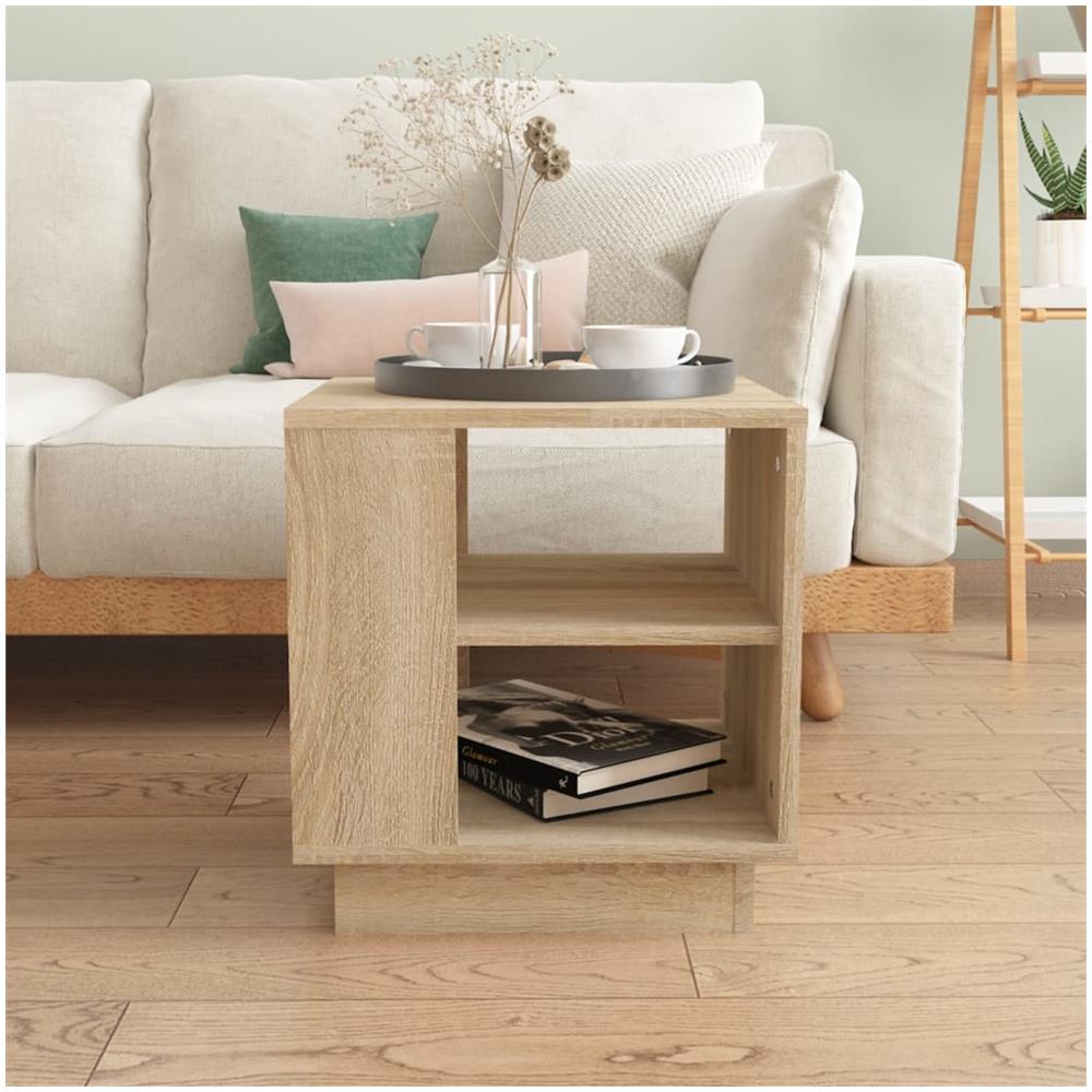 Tavolino Da Salotto Rovere Sonoma 40x40x43 Cm Legno Multistrato - Foto 3