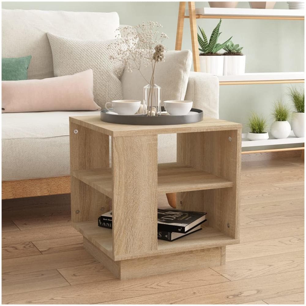 Tavolino Da Salotto Rovere Sonoma 40x40x43 Cm Legno Multistrato - Foto 1