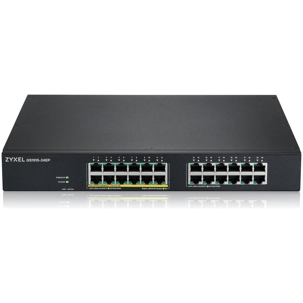 Switch GS1915-24EP Gestito con 24 Porte LAN L2 Fattore di Forma 1U Colore Nero  - Foto 2