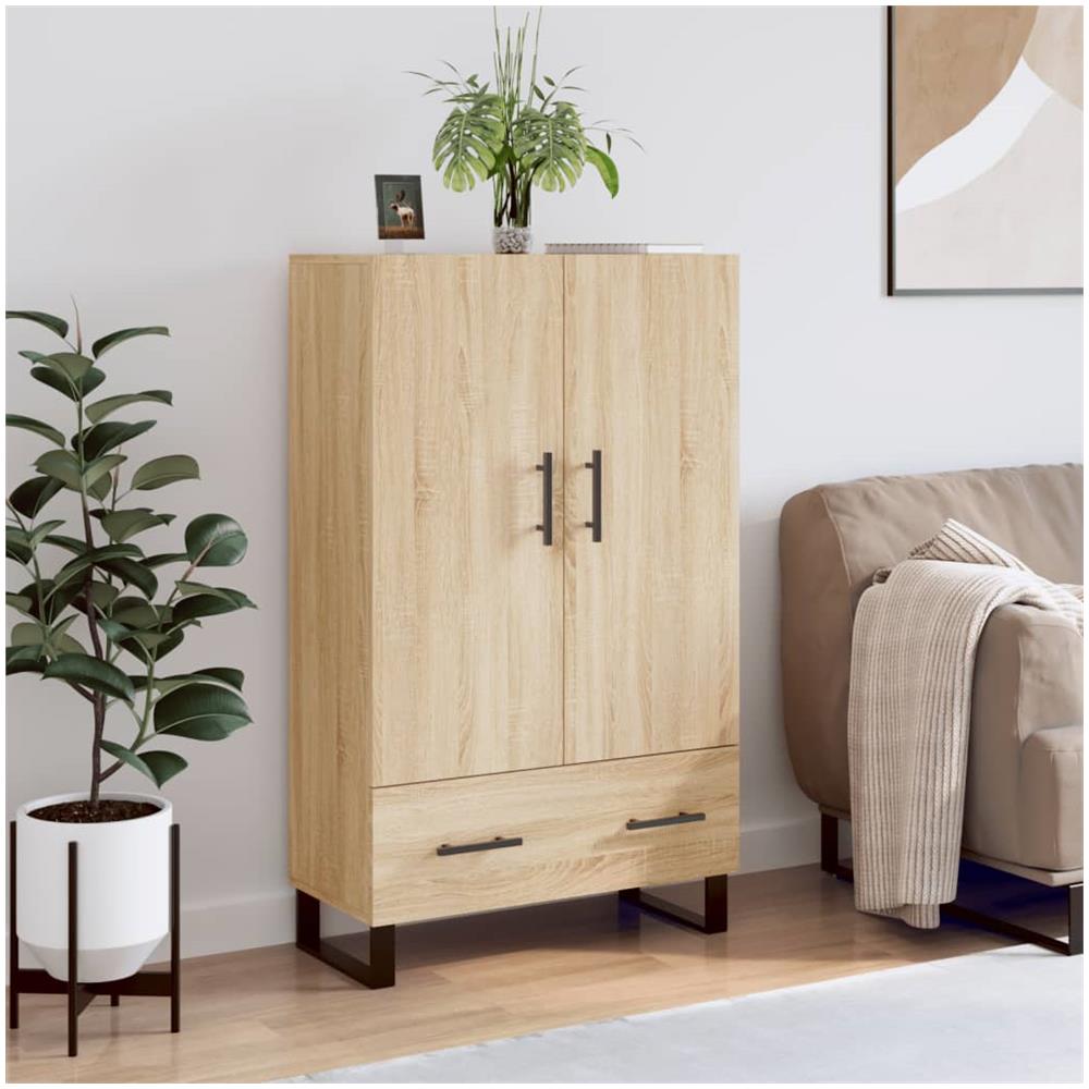 Credenza Rovere Sonoma 69,5x31x115 Cm In Legno Multistrato - Foto 1