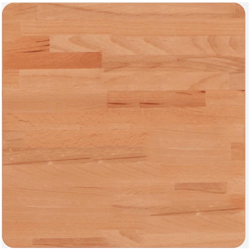 Piano Per Tavolo 40x40x4 Cm Quadrato Legno Massello Di Faggio - Foto 2