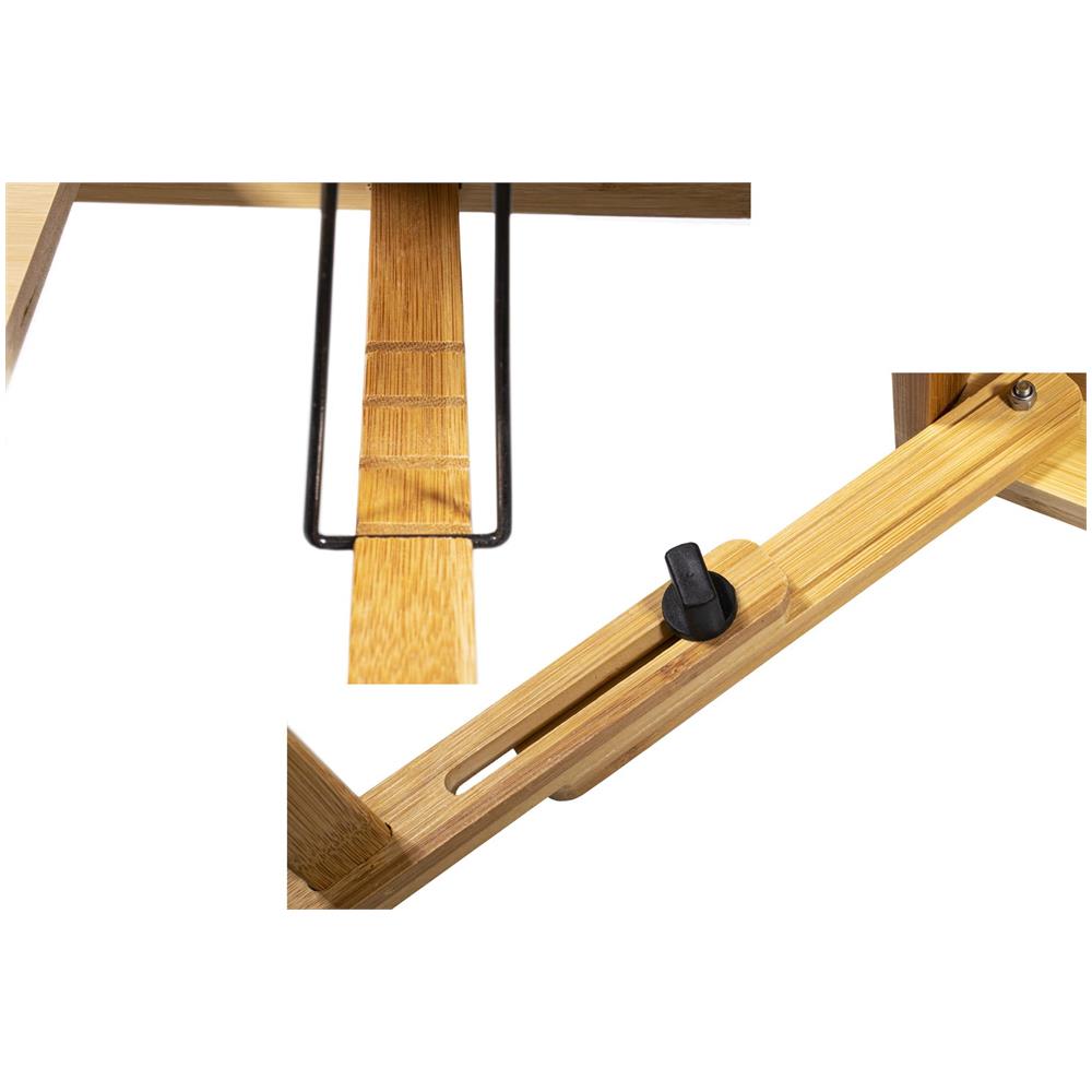 Tavolo per laptop in bambù VALORA XL - Regolabile, pieghevole, multiuso - Foto 2