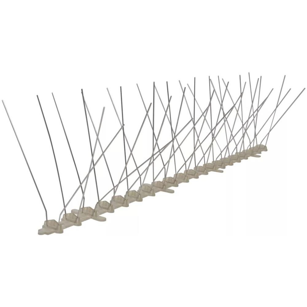 Set 6 Dissuasori Di Picchi Anti-piccione Plastica 4 File - Foto 1