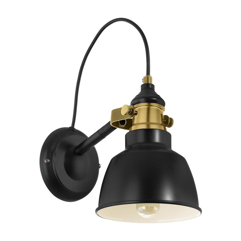 Lampada Da Parete Thornford Nera E Bronzo 49522 - Foto 1