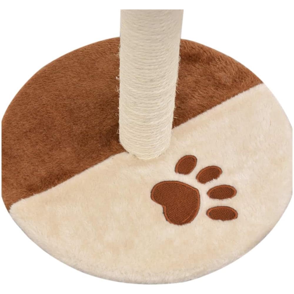 Albero Per Gatti Con Tiragraffi In Sisal 40 Cm Beige E Marrone - Foto 6